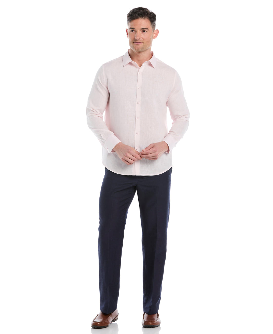 Linen Blend Travel Shirt (Carinaria)
