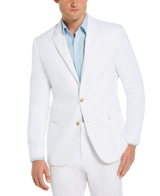 Mens white deals linen sport coat