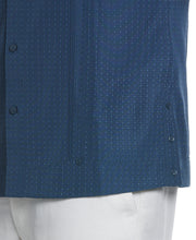 EcoSelect Textured Two-Pocket Guayabera Shirt (Dark Denim) 