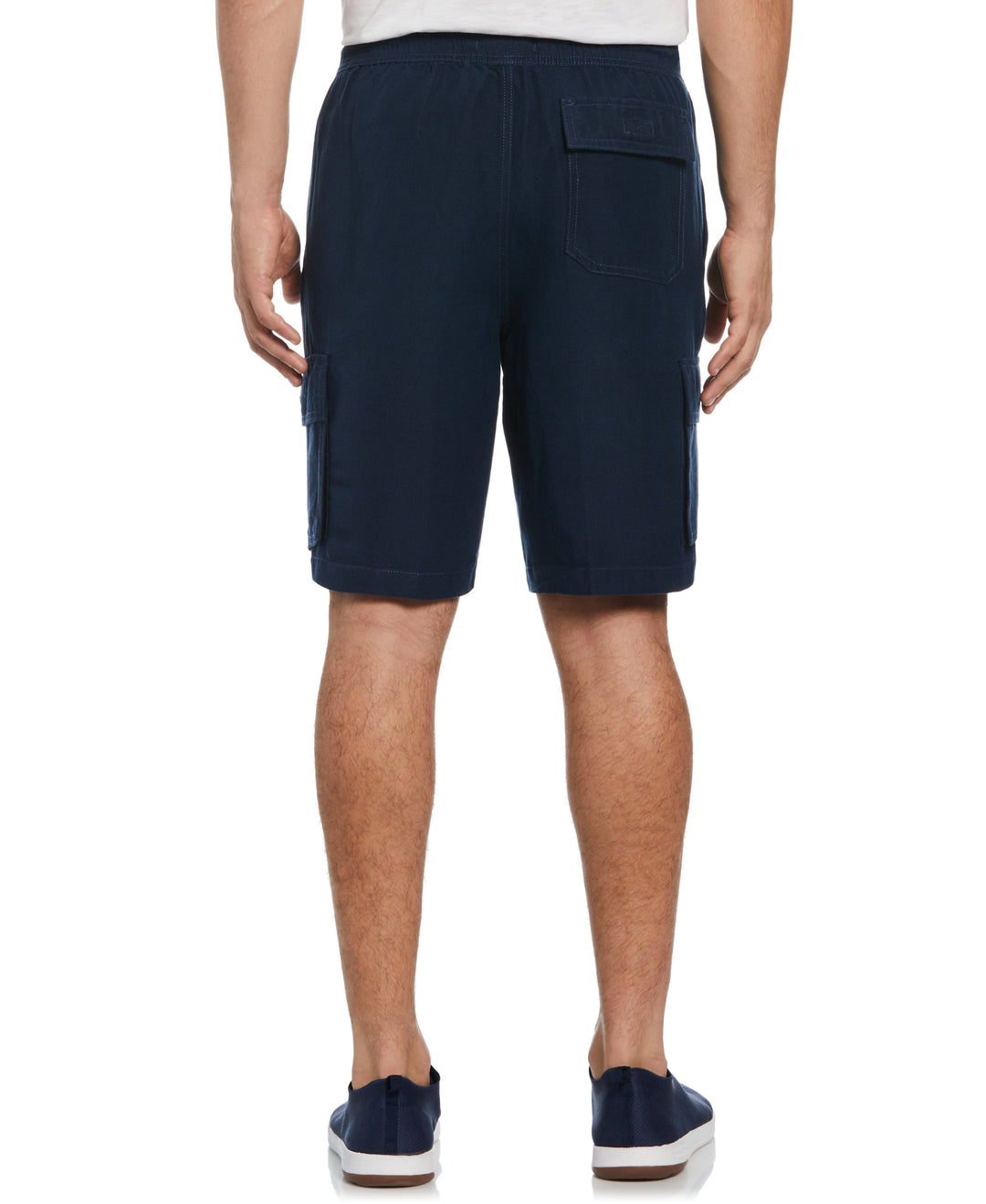 Linen Blend Pull-On Cargo Short-Shorts-Cubavera