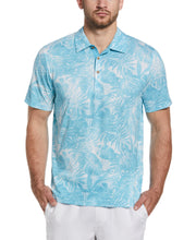 Tonal Tropical Print Polo (Maui Blue) 