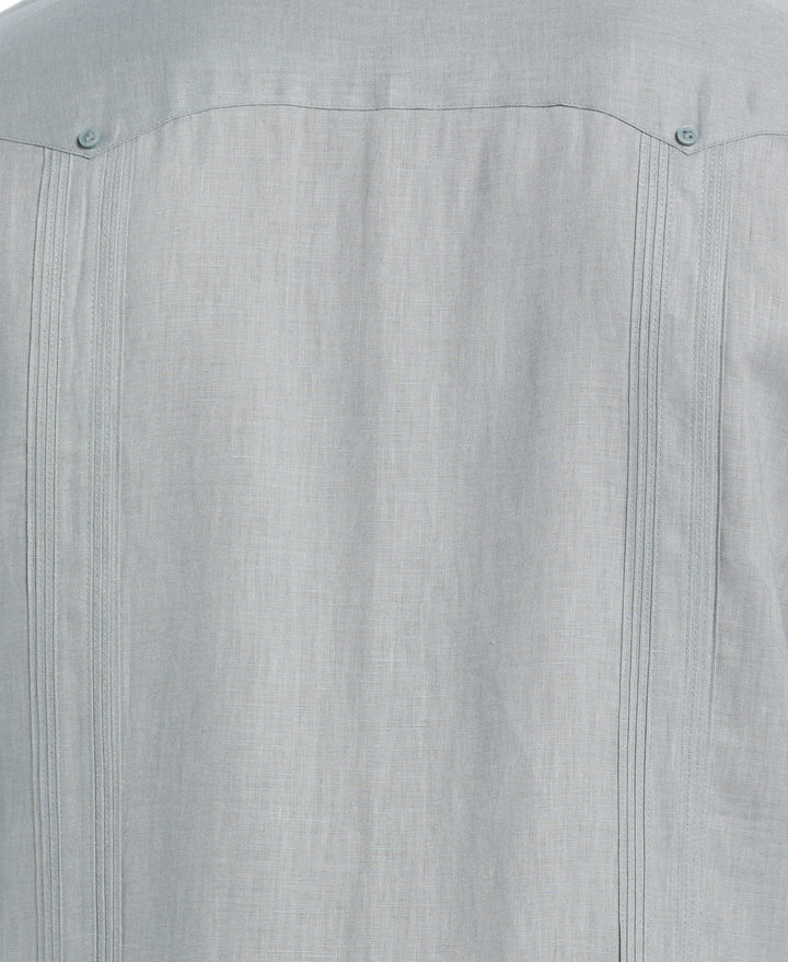 Big & Tall Linen Guayabera Shirt (Abyss) 