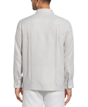 100% Linen Classic Guayabera Shirt - Long Sleeve (Micro Chip) 