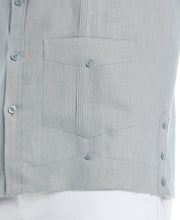 Linen Guayabera Shirt (Abyss) 