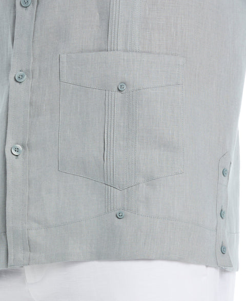 Linen Guayabera Shirt (Abyss) 