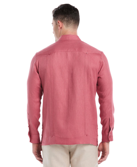 Linen Guayabera Shirt (Mauvewood) 
