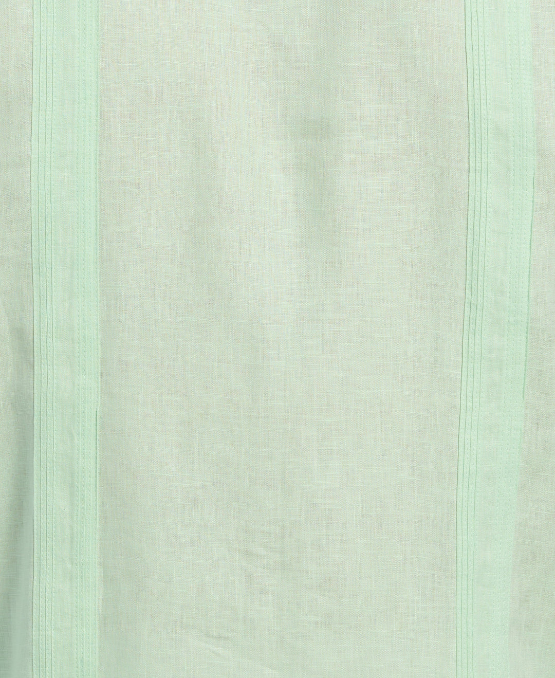 Linen Guayabera Shirt (Pastel Green) 