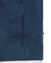 100% Linen Classic Guayabera Shirt - Long Sleeve (Titan) 