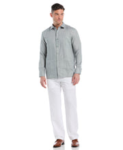 Linen Guayabera Shirt (Abyss) 