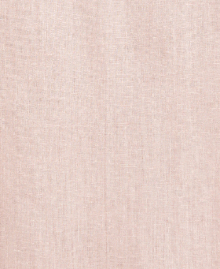 Linen Guayabera Shirt (Silver Pink) 