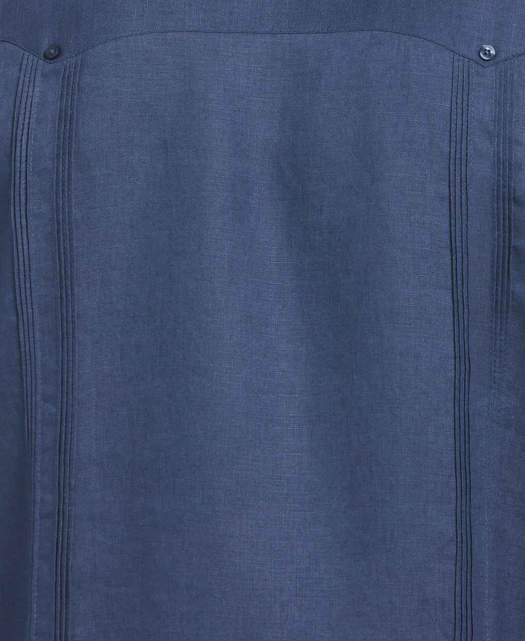 Big & Tall Linen Guayabera Shirt (Ensign Blue) 