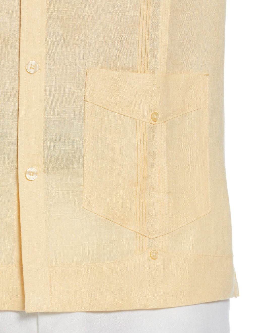 Big & Tall Linen Guayabera Shirt (Banana Crepe) 