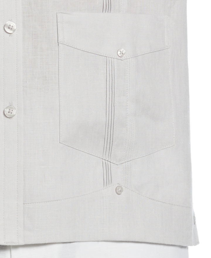 Linen Guayabera Shirt (Micro Chip) 