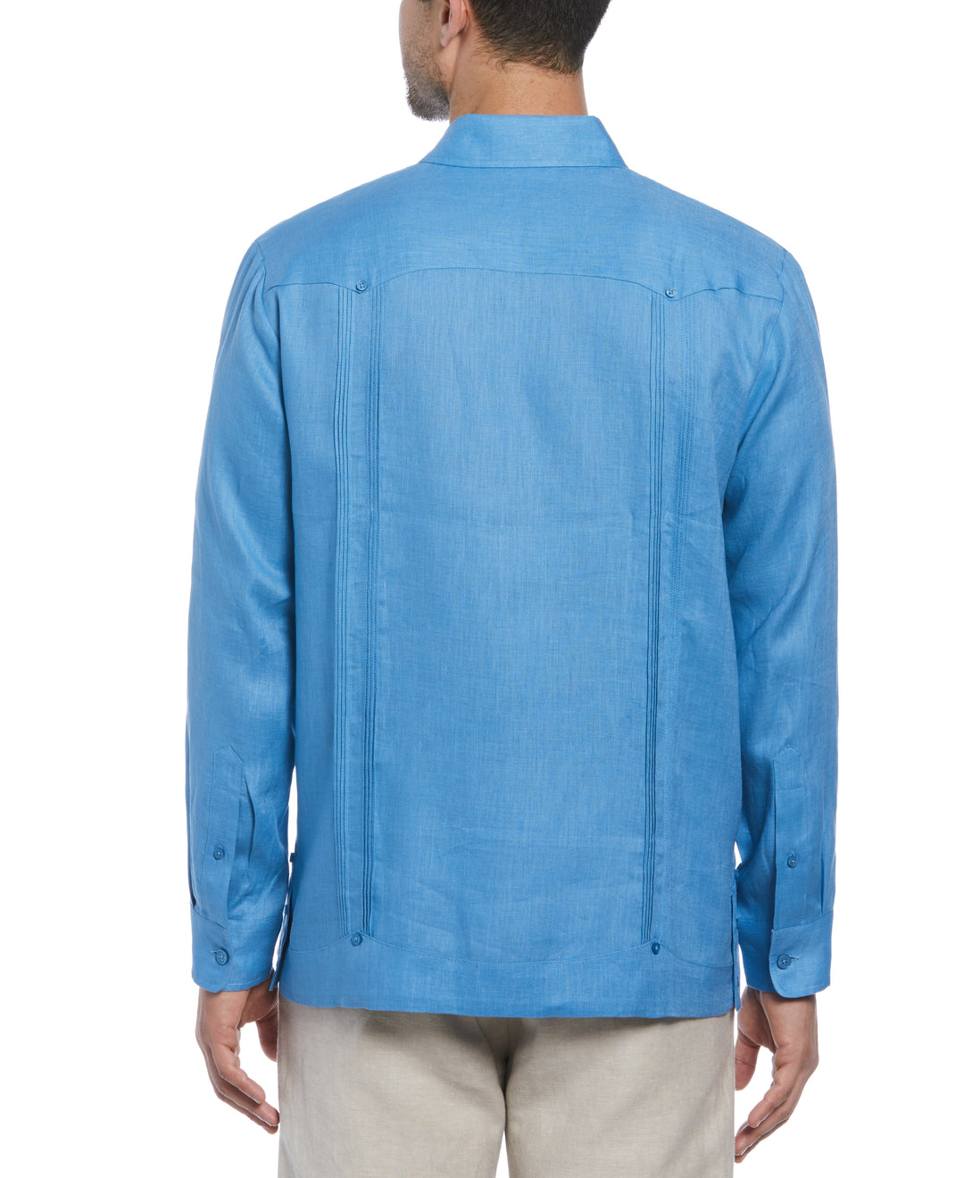 Linen Guayabera Shirt (Parisian Blue) 