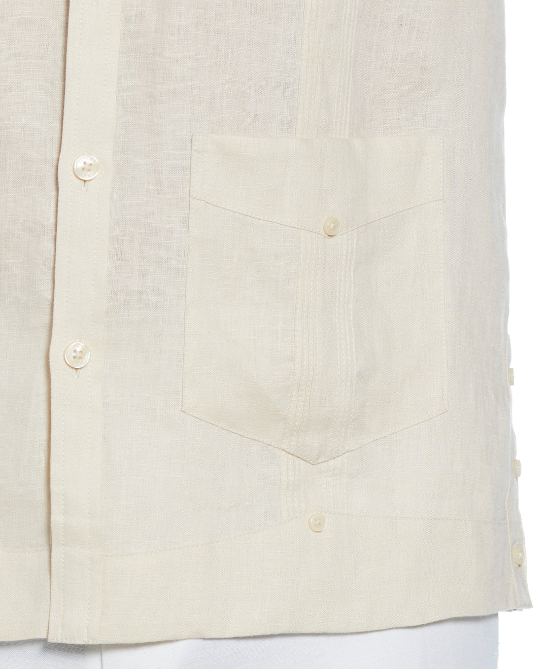Linen Guayabera Shirt (Whitecap Gray) 