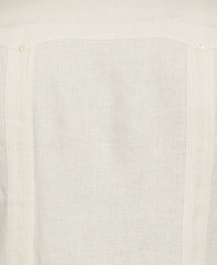 Linen Guayabera Shirt (Whitecap Gray) 