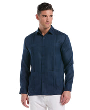 100% Linen Classic Guayabera Shirt - Long Sleeve-Guayaberas-Titan-S-Cubavera