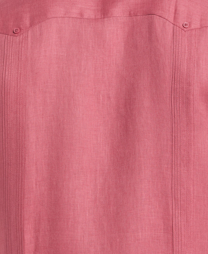 Linen Guayabera Shirt (Mauvewood) 