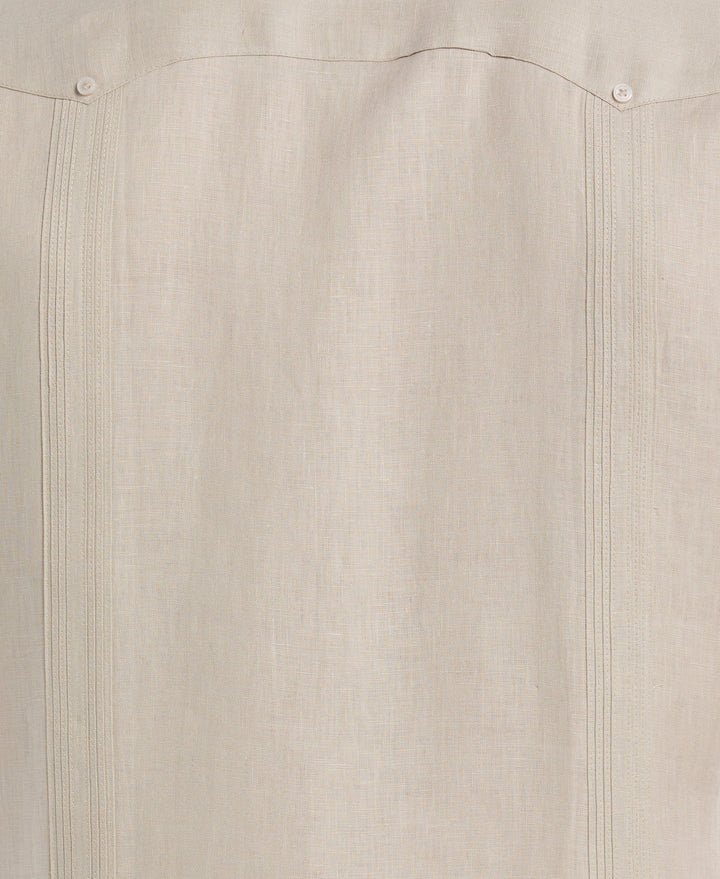 Linen Guayabera Shirt (Island Fossil) 