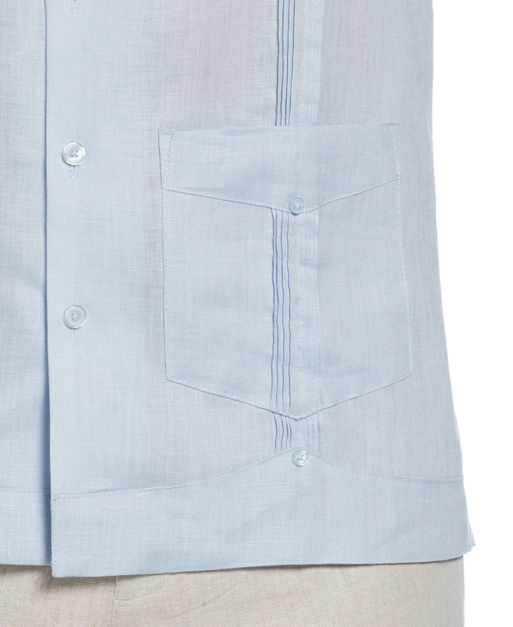 Linen Guayabera Shirt (Cashmere Blue) 