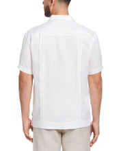 100% Linen Short Sleeve 4 Pocket Guayabera (Bright White) 