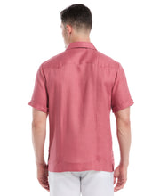Linen Short Sleeve Guayabera Shirt (Mauvewood) 