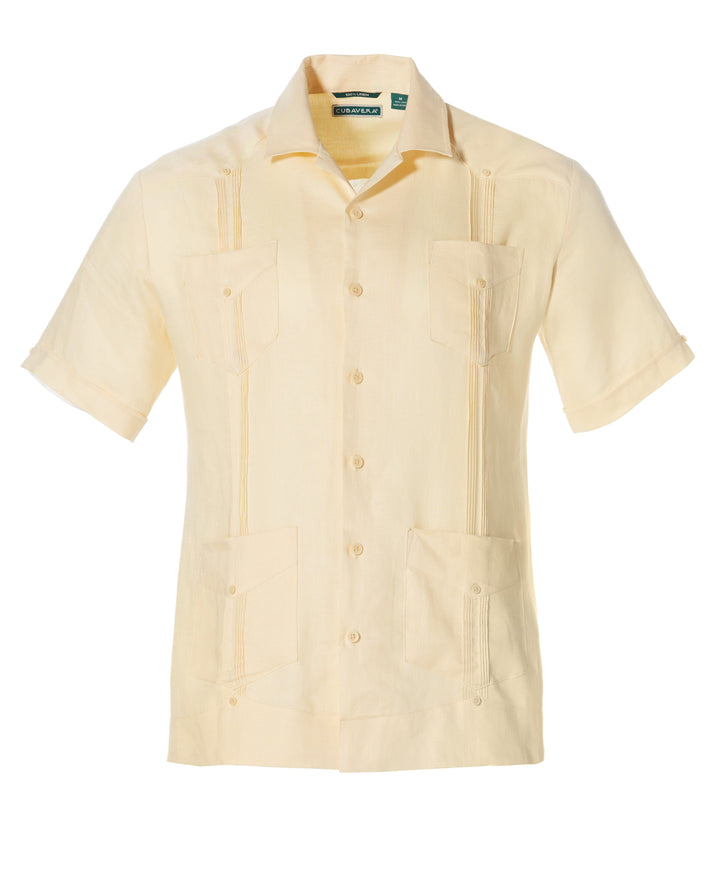 Linen Guayabera Shirt (Banana Crepe) 