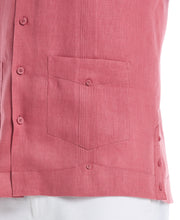 Linen Short Sleeve Guayabera Shirt (Mauvewood) 