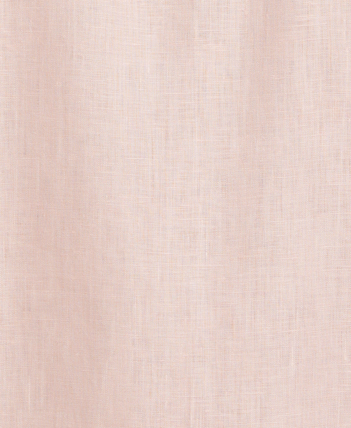 Linen Short Sleeve Guayabera Shirt (Silver Pink) 