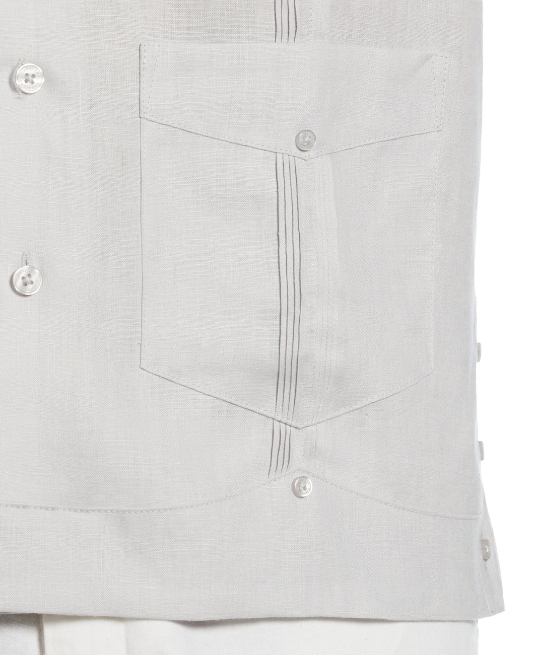 Linen Short Sleeve Guayabera Shirt (Micro Chip) 