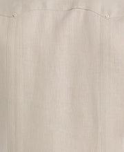 Linen Short Sleeve Guayabera Shirt (Island Fossil) 