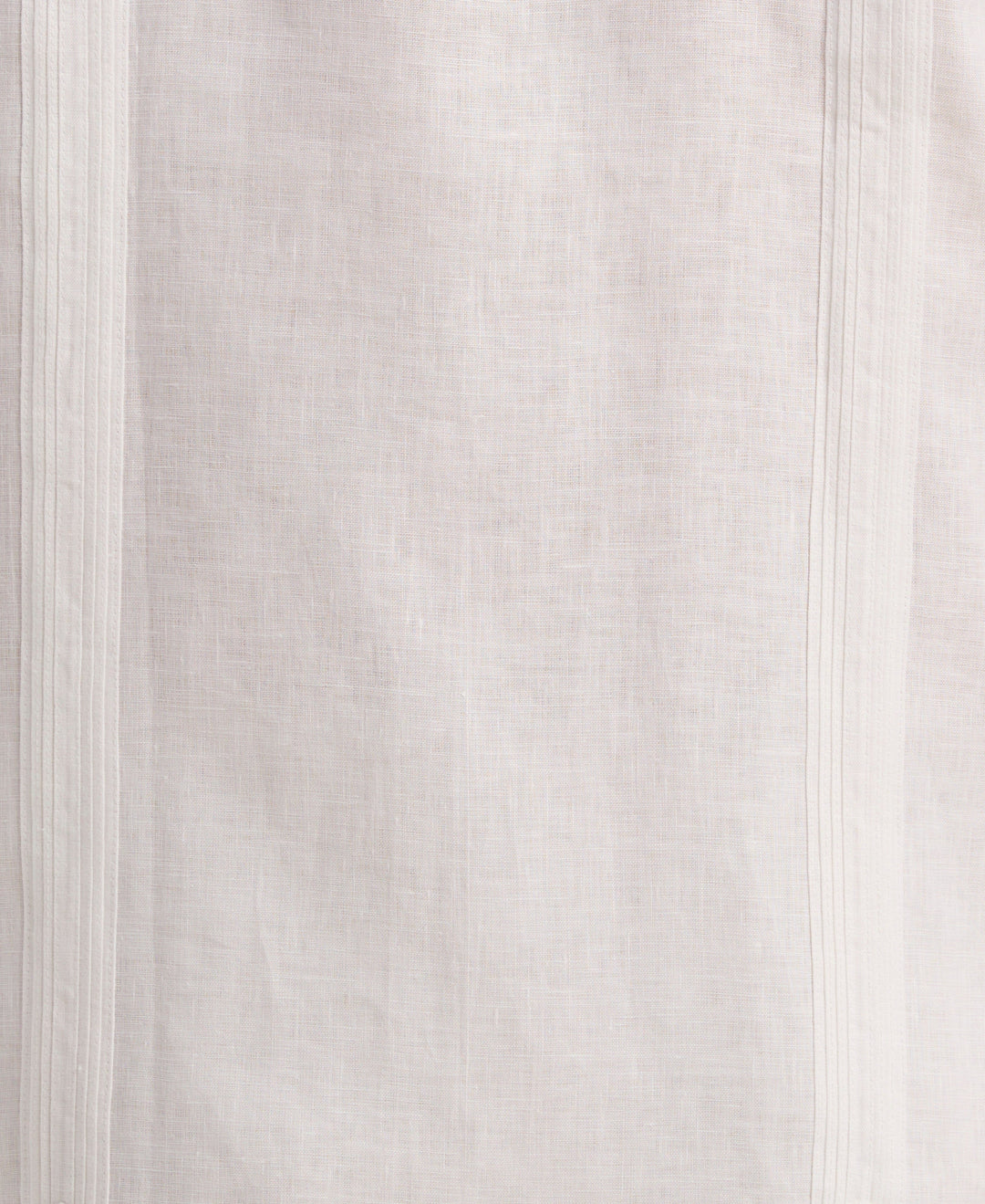 Linen Short Sleeve Guayabera Shirt (Bright White) 