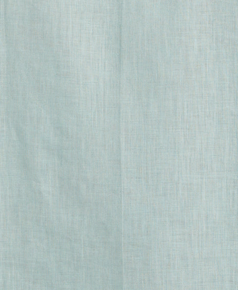 100% Linen Classic Guayabera Shirt - Short Sleeve (Blue Surf) 