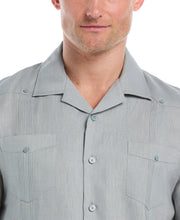 Linen Short Sleeve Guayabera Shirt (Abyss) 