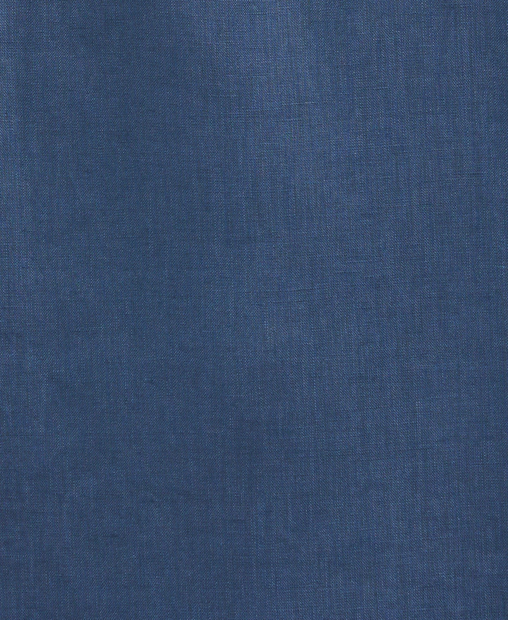 Linen Short Sleeve Guayabera Shirt (Ensign Blue) 