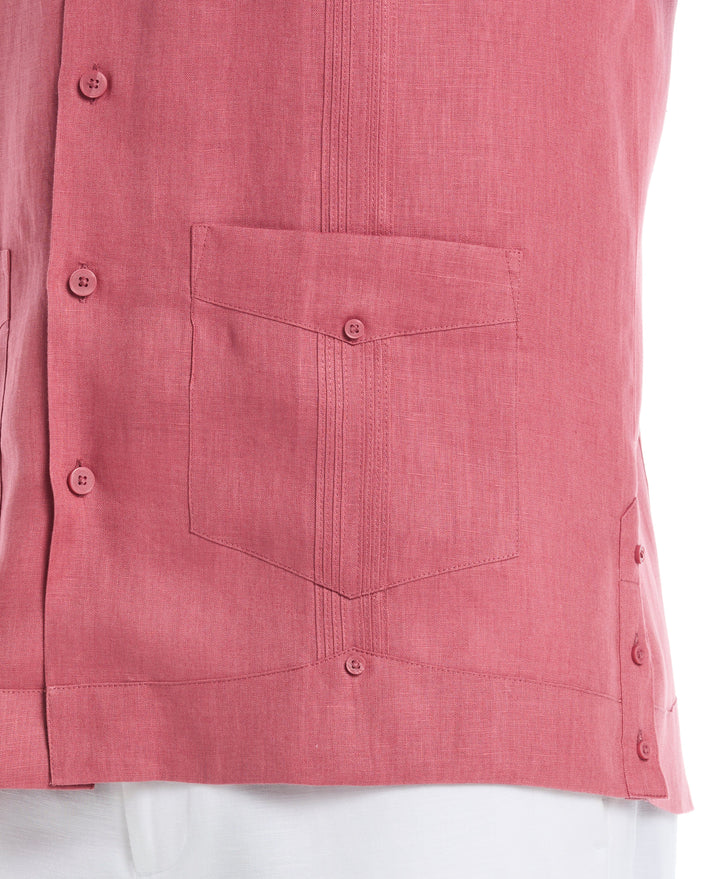 Linen Guayabera Shirt (Mauvewood) 