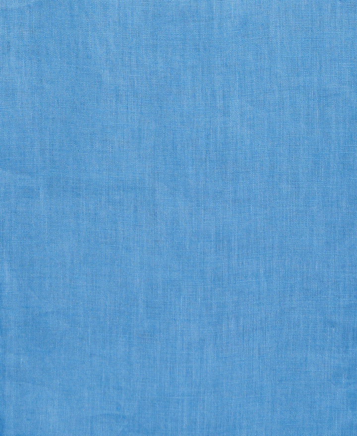 Linen Short Sleeve Guayabera Shirt (Parisian Blue) 