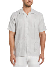 100% Linen Classic Guayabera Shirt - Short Sleeve (Micro Chip) 