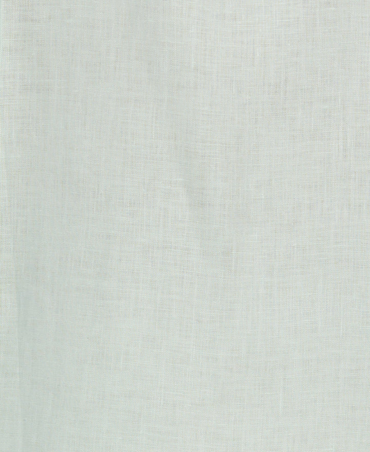 Linen Four-Pocket Guayabera Shirt (Aqua Foam) 