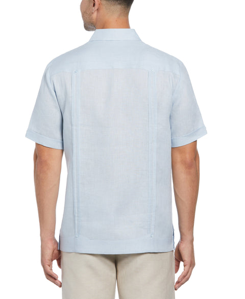 Linen Four-Pocket Guayabera Shirt (Cashmere Blue) 