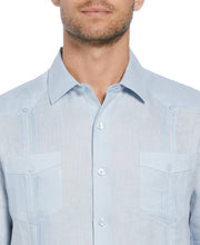 Linen Four-Pocket Guayabera Shirt (Cashmere Blue) 