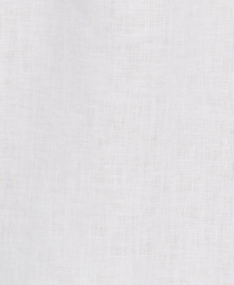 Linen Four-Pocket Guayabera Shirt (Brilliant White) 
