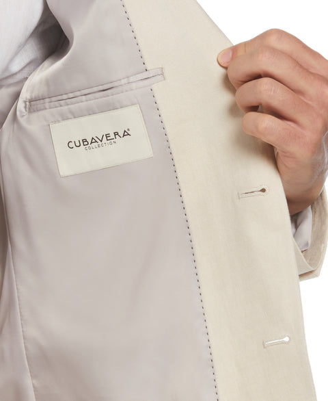 100% Linen Oatmeal Suit-Suit Set-Cubavera Collection