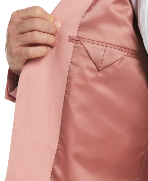 100% Linen Single-Breasted Sport Coat (Quartz Pink) 