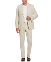 100% Linen Single-Breasted Suit Jacket (Oatmeal) 