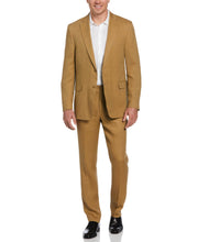 100% Linen Solid Flat Front Pant (Tan) 