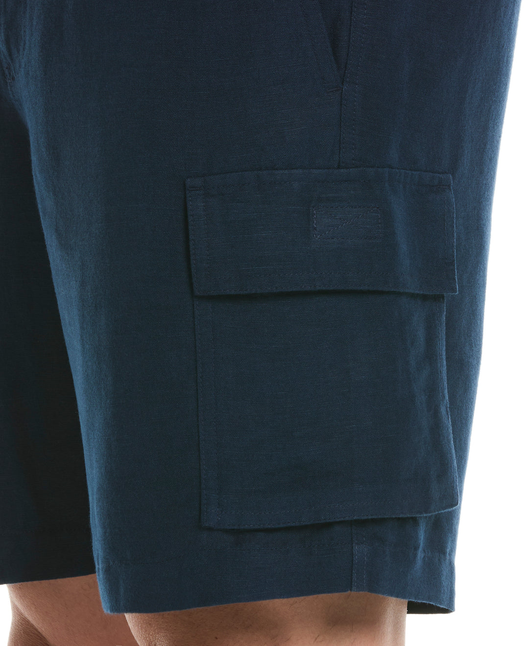 Linen Blend 8" Cargo Short (Dress Blues) 