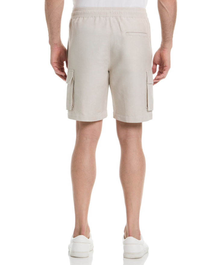Linen Blend 8" Cargo Short (Island Fossil) 