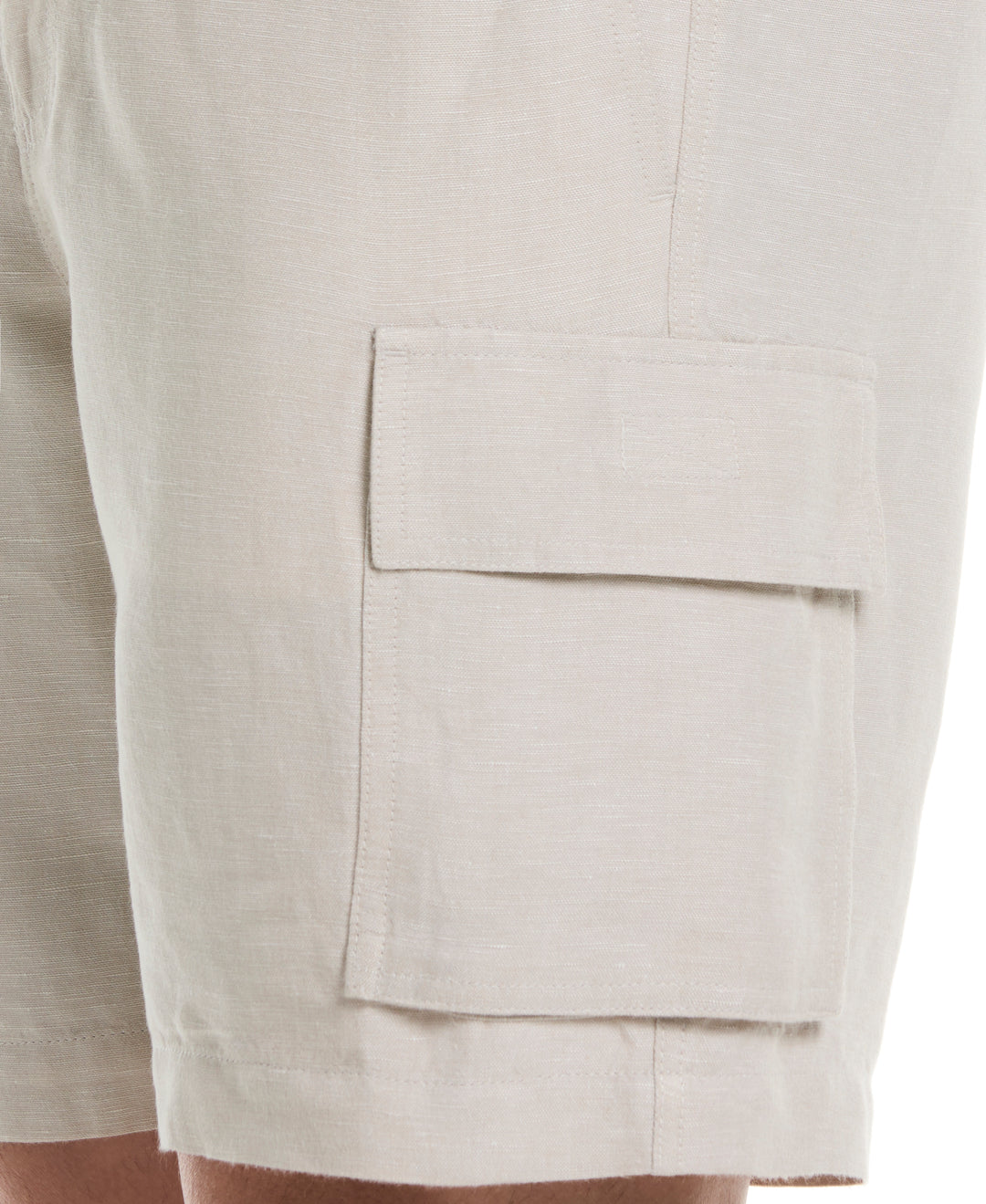 Linen Blend 8" Cargo Short (Island Fossil) 