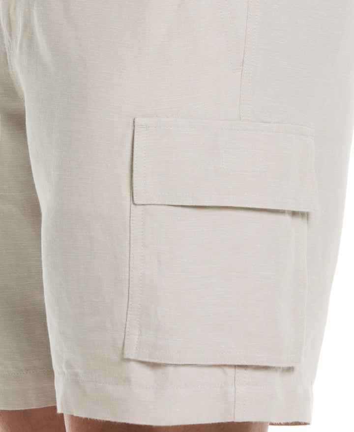 Linen Blend 8" Cargo Short (Island Fossil) 